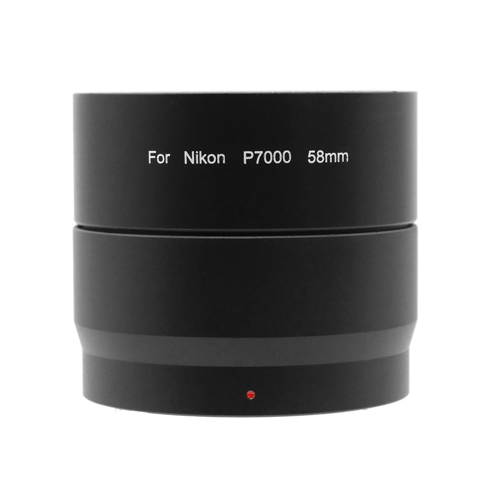 P7000/P7100 58mm Filter Adapter Tube for Nikon P7000 / P7100 with lens hood