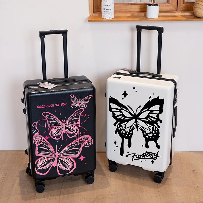 

High appearance level luggage female student trolley box new suitcase 20 inch small boarding password box male