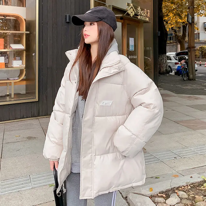 2023 Winter Fashion Brand Cotton Coat Female Student Thickened Large Klein Blue Cotton Coat Female Winter Clothes Women