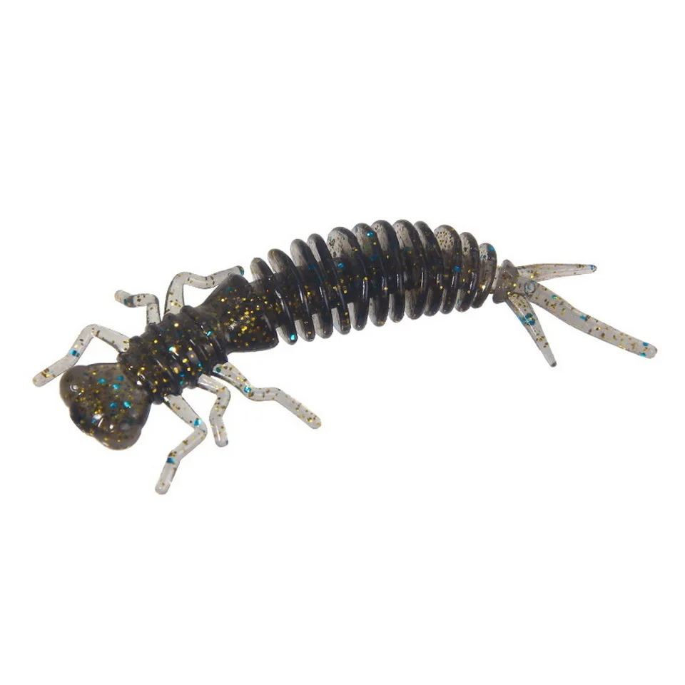 Wurm Larve Weiche Köder 55mm 75mm 100mm Künstliche Kunststoff Silikon Köder Swimbait Jigging Wobbler Bass karpfen Pesca Angelgerät – Detail 12
