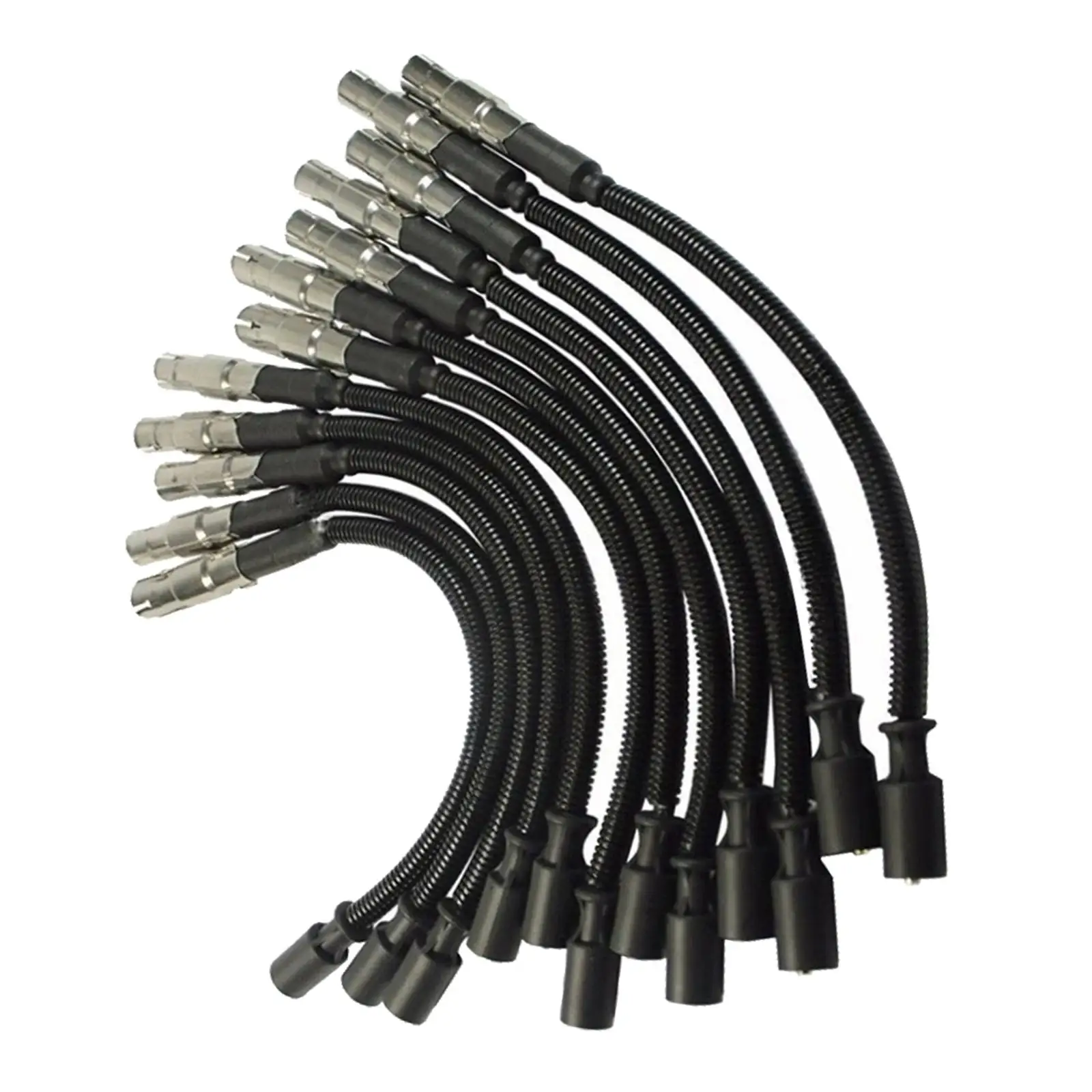 12x Spark Plug Wires Pwj129 1121500118 Silicone for CLK320 3.2L V6 Engine: 112.940, fi SLK32 AMG 3.2L V6 Supercharged fi