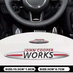 Adesivos de alumínio para Mini Countryman Clubman, Decoração Interior, Decalque para JCW, F55, F56, R55, R56, R60, F60, Badge Acessórios