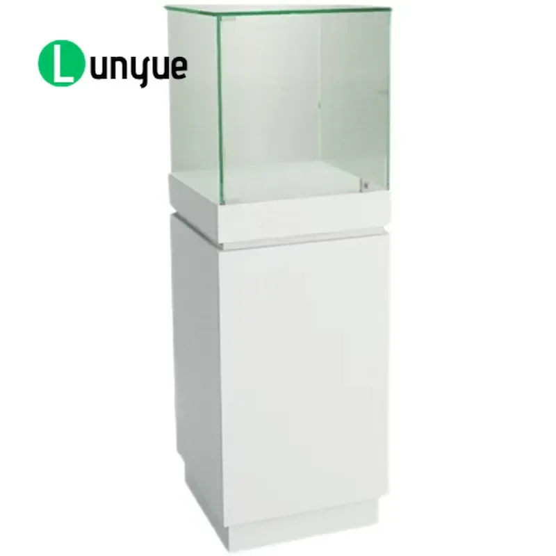 Glass Display Showcase with Door for Paint Ceramic Jewelry Exhibition Counter Storage Cabinet Furniture Home Shop Retail Use