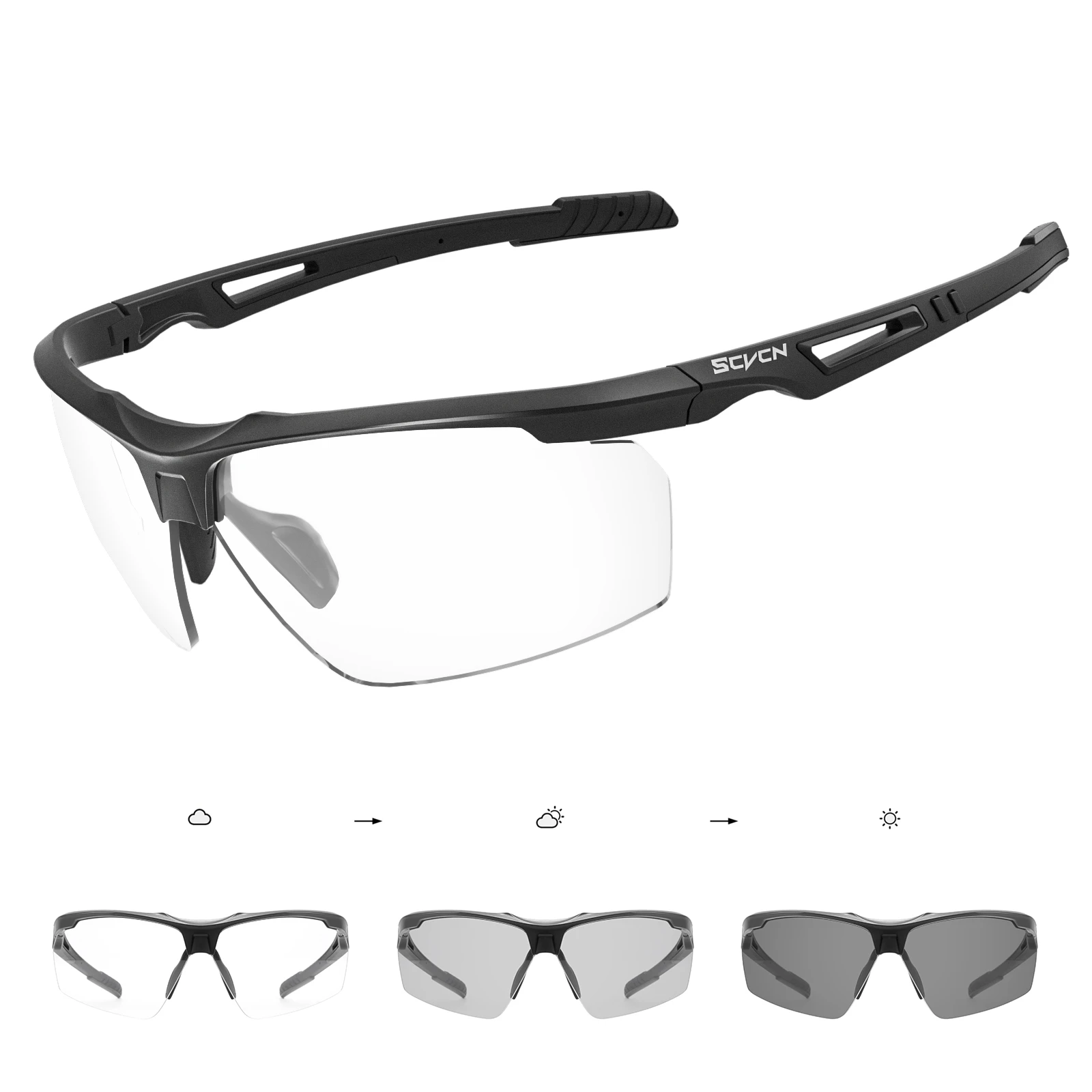 SCVCN Gafas de sol fotocromáticas para mujer, gafas de ciclismo, gafas para ciclismo, bicicleta, correr, hombre, sol, deportes de bicicleta, MTB, gafas de carretera
