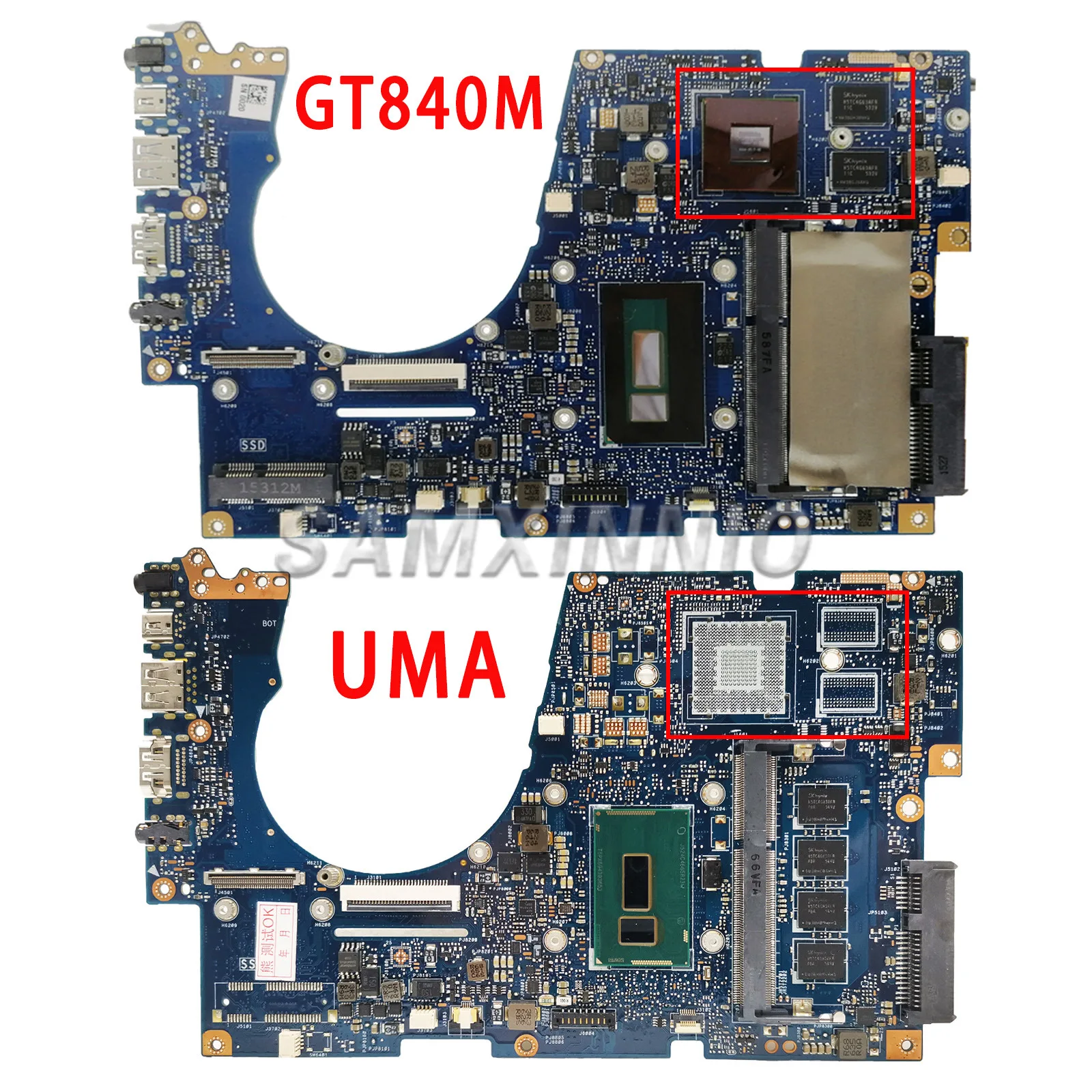 SAMXINNO UX303LN Laptop Motherboard For ASUS UX303LNB UX303LB UX303LA U3000 UX303L Mainboard I3 I5 I7 4th/5th Gen CPU 4G RAM