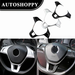 ABS Chrome Car Steering Wheel Cover Sticker Trim for Golf 7 GTI MK7 Jetta MK6 2015-2020 Polo 2017-2019 Accessories