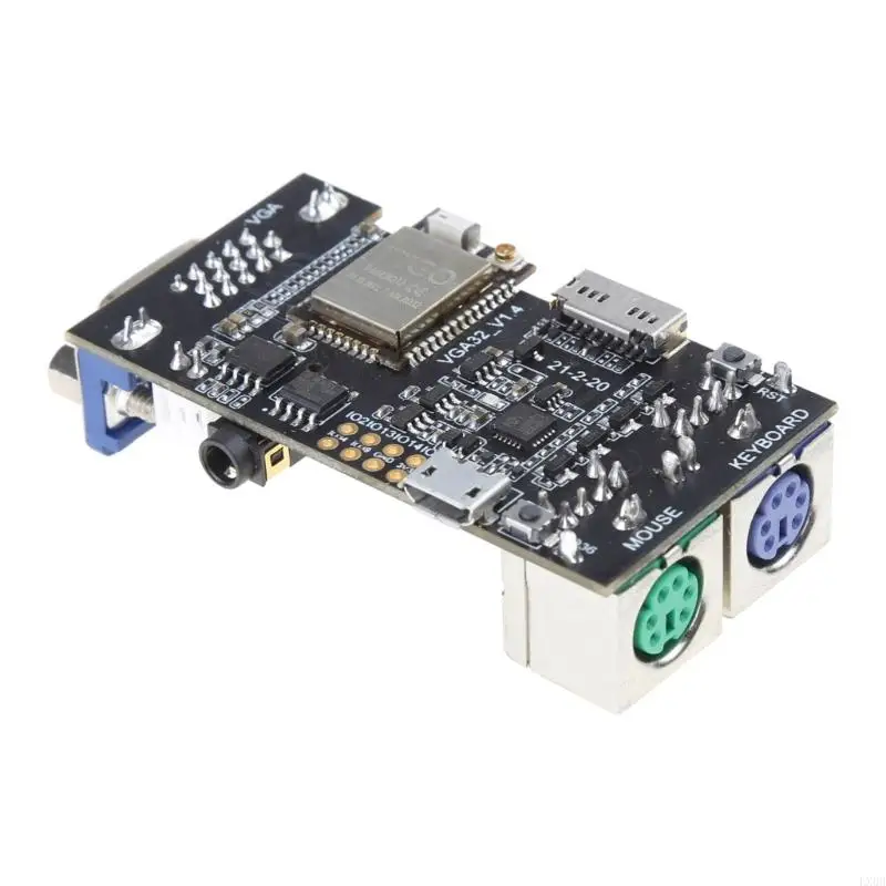 LX0B VGA32 V1.4 Controlador 2 VGA Keyboard mouse ANSI/VT Control terminal para ESP32