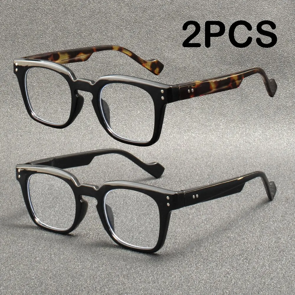 2PCS 2PCS Fashion Anti-Blue Light Reading Glasses Ultra-Light Eye Protection Readers Eyewear Unisex  Comfortable Presbyopia Glasses - Aliexpress Deal