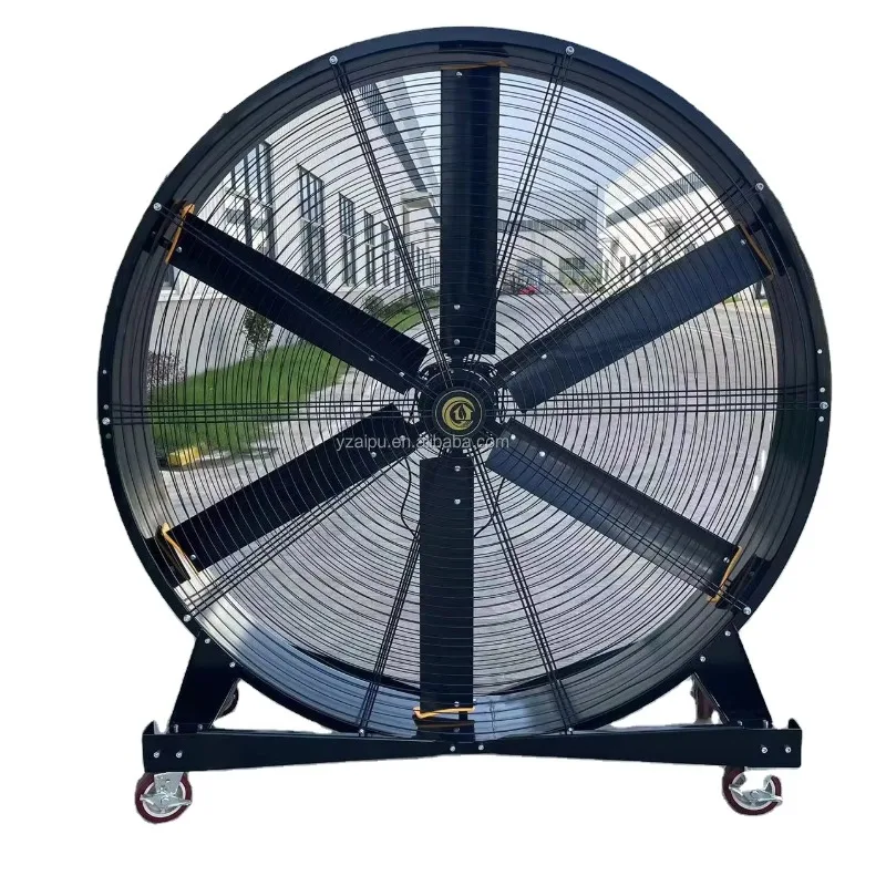 Large diameter 2m portable industrial ventilation fan outdoor mobile ceiling fan, easy to install