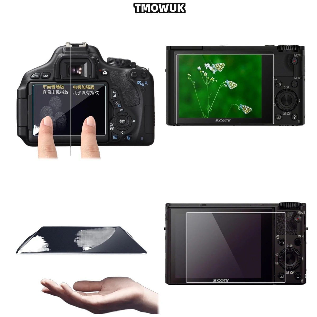 

For A6600 A6000 A6300 A5000 A6500 NEX6 NEX-5N NEX-7 Tempered Glass Film 9H HD LCD Screen Protector