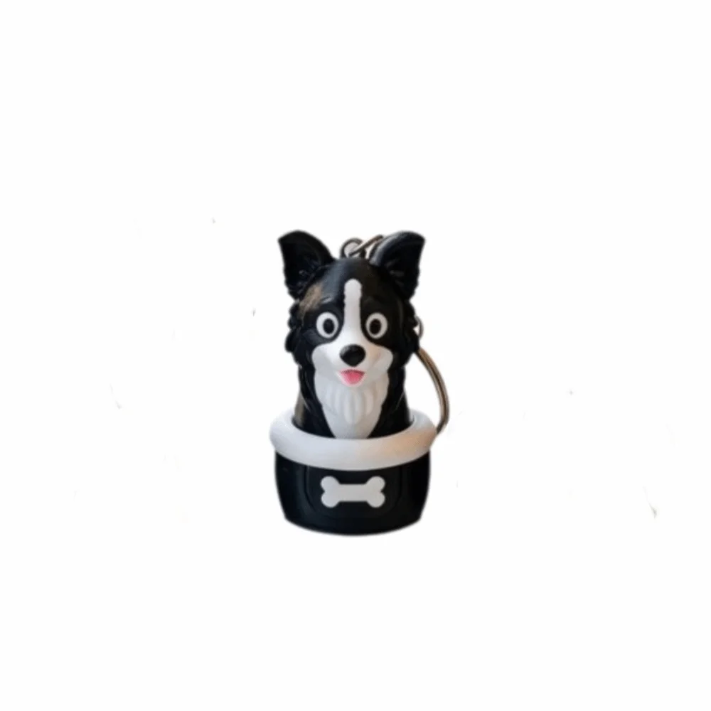 Unique 3D Printed Sausage Dog Clicker Keychain Clicking Sound Portable Clicker Keychain Plastic Fidget Gifts