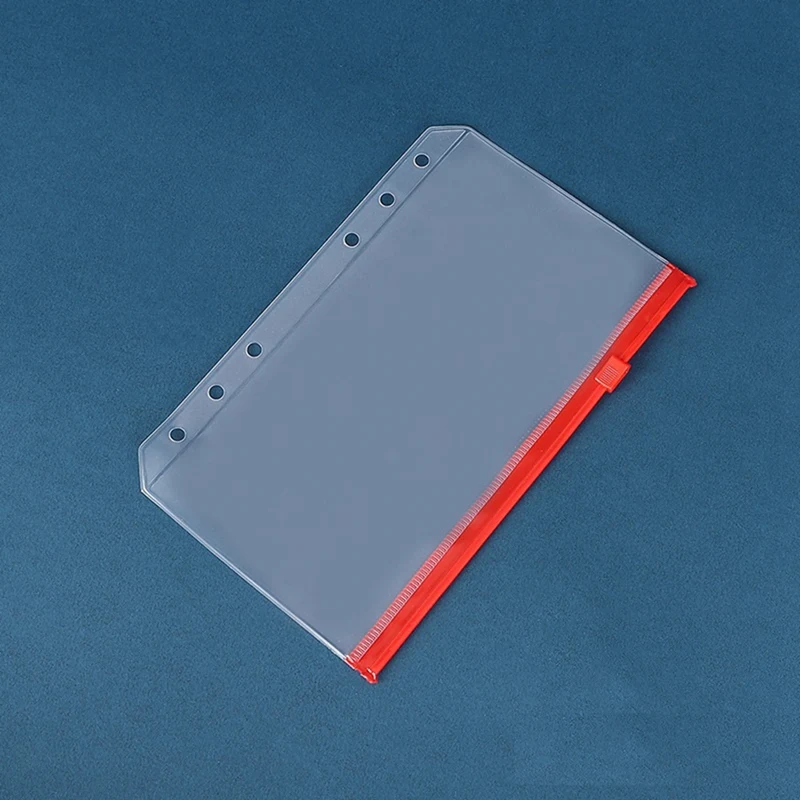12 Stück a6 6-Loch-Binder Tasche wasserdichte PVC-Budget-Umschläge Reiß verschluss Binder Beutel für Notebook Planer Reise binder