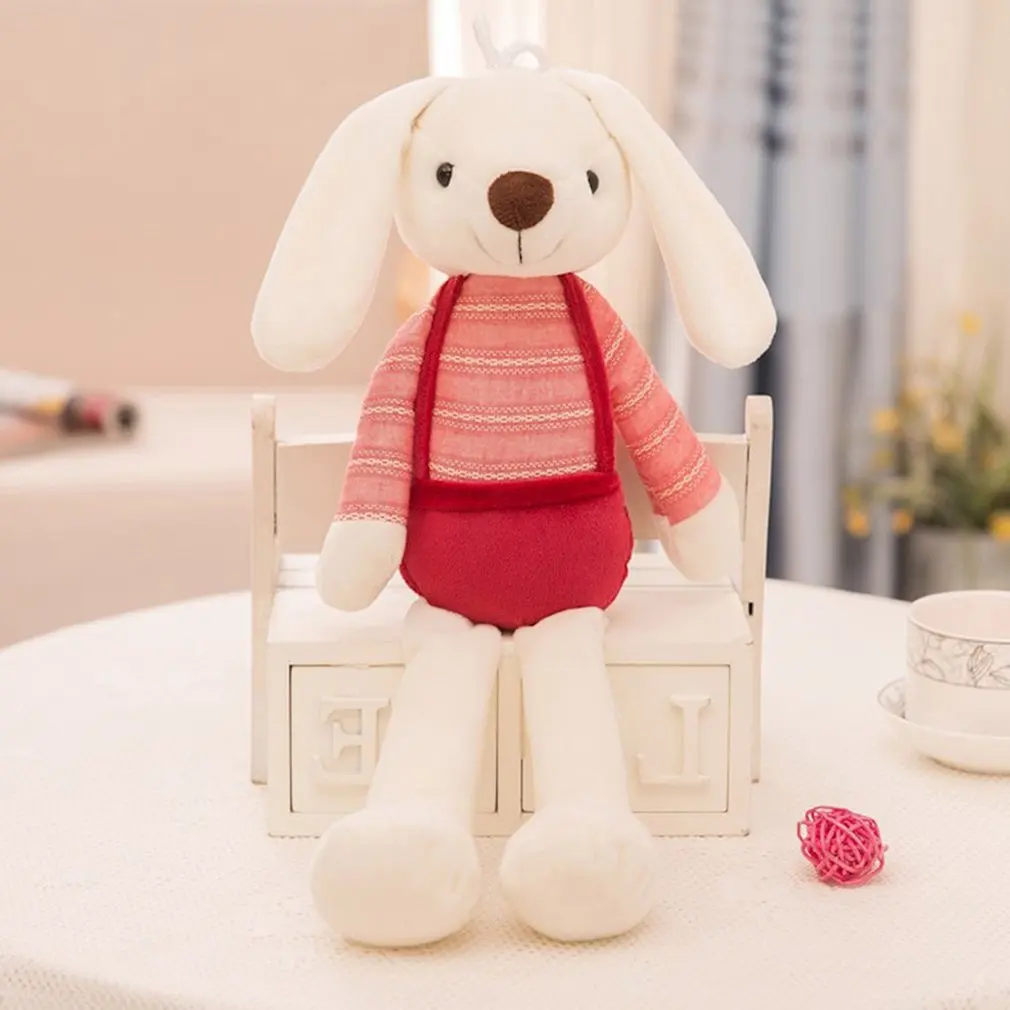 Ocday bonito coelho boneca animais de pelúcia brinquedos de pelúcia animais de estimação macio crianças bebê coelho brinquedos para meninas crianças presente de aniversário dormir boneca