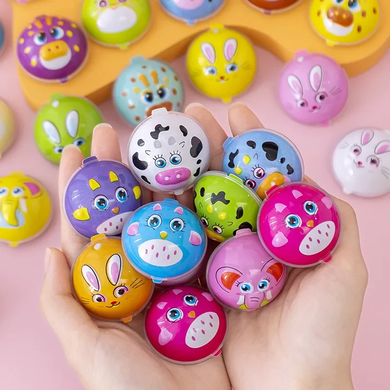 15/30Pcs Cartoon Mini Animal Round Pull Back Car Toy for Kids Birthday Baby Shower Party Favors Pinata Fillers School Rewards