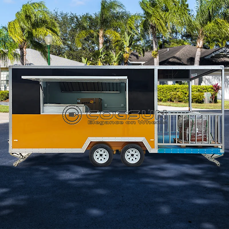 

Street Vendor Mobile Food Trailer Concession Fast Food Truck Ice Cream Stand