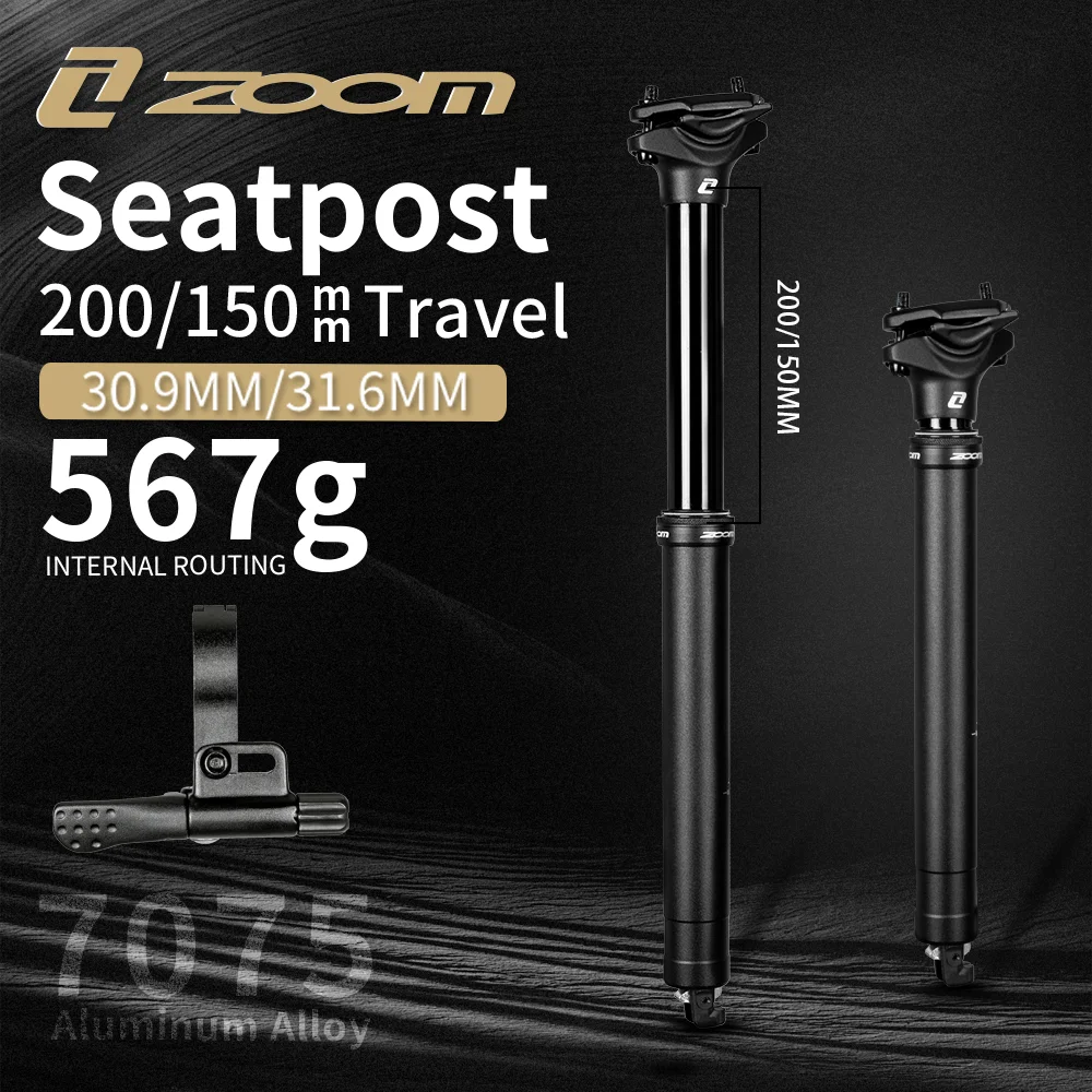 

MTB Dropper Seatpost,30.9/31.6 Internal Routing Seat Tubes,150/200mm Travel 180° Adjustable Controller, дроппер 30.9 31.6