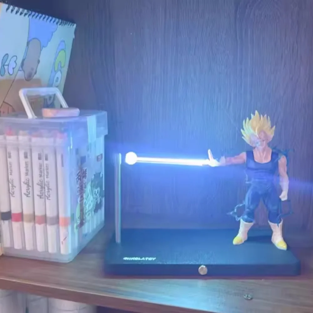 

Dragon Ball Super Saiyan Nikolatoy NightLight Cute Kamehameha Magnetic Night Lamp Anime Creative Home Atmosphere Light Toy Gift