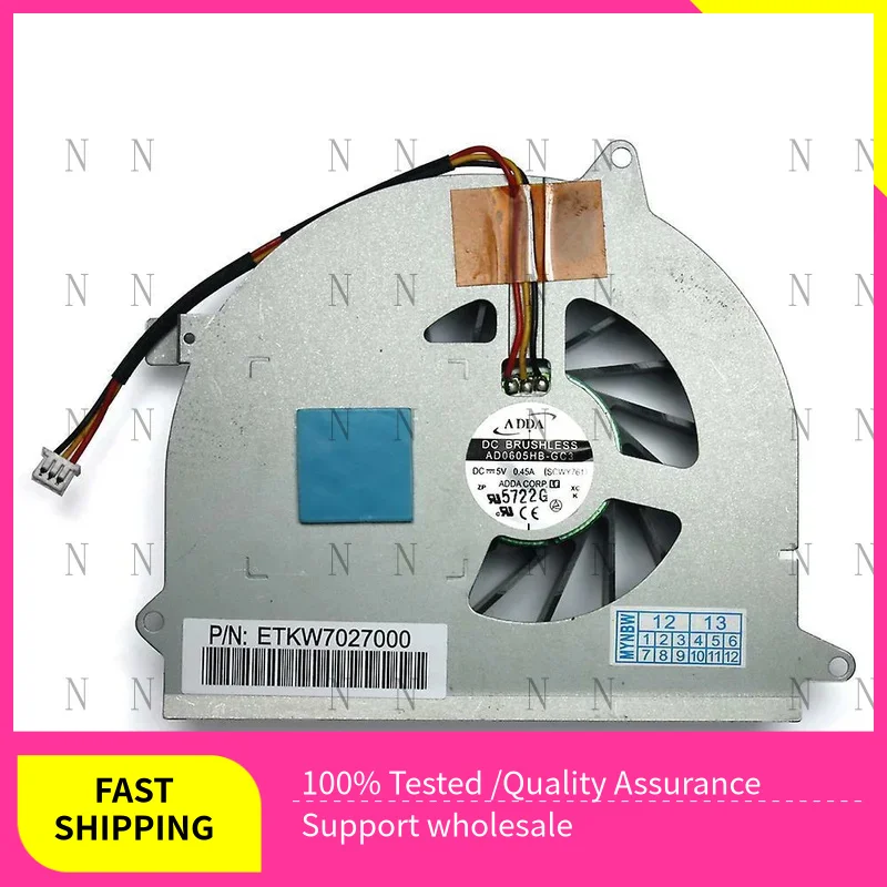 

YJJ FOR HP Pavilion ZV6009EA Replacement Laptop Cooling Fan AD0605HB-GC3 0.45A 5V