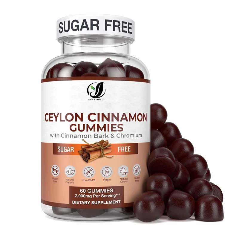 

Sugar free Ceylon Cinnamon Gummies (2000mg/serving) - Pure, gluten free, 60 gummies