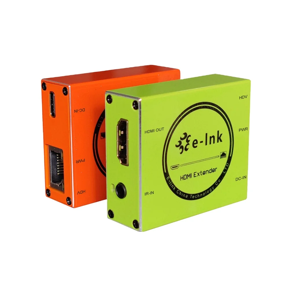 

1080P HDMI Over CAT5/CAT6 Extender with IR Remote Control 50m USB-C Power Input