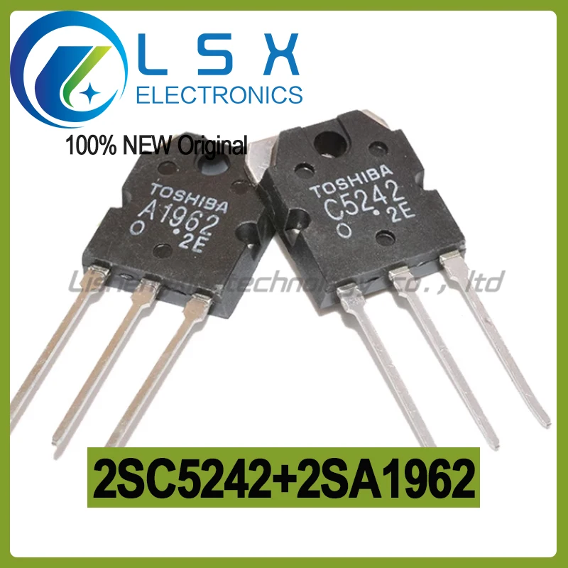 5pairs (10pcs) 2SC5242 + 2SA1962 C5242 A1962  Audio amplifier transistor pair