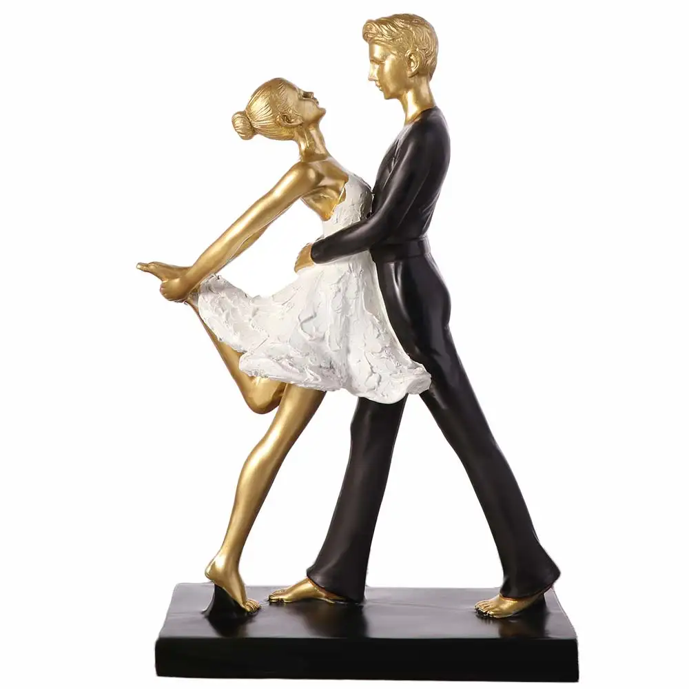 

Art Decoration Resin Character Ornaments Abstract Simple Dancer Statue Creative Handicraft Miniatures Figurine Sculpture Gift