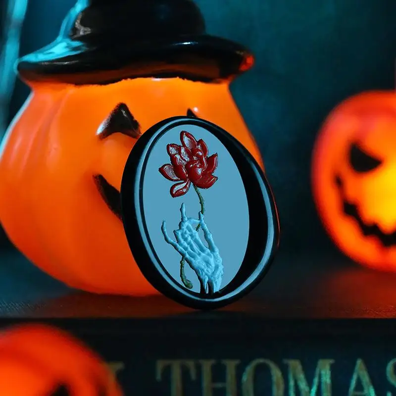 Seria Halloween pieczęć woskowa miedziana głowa dynia duch serce róża DIY zaproszenie świąteczne koperta karta dekoracje do scrapbookingu