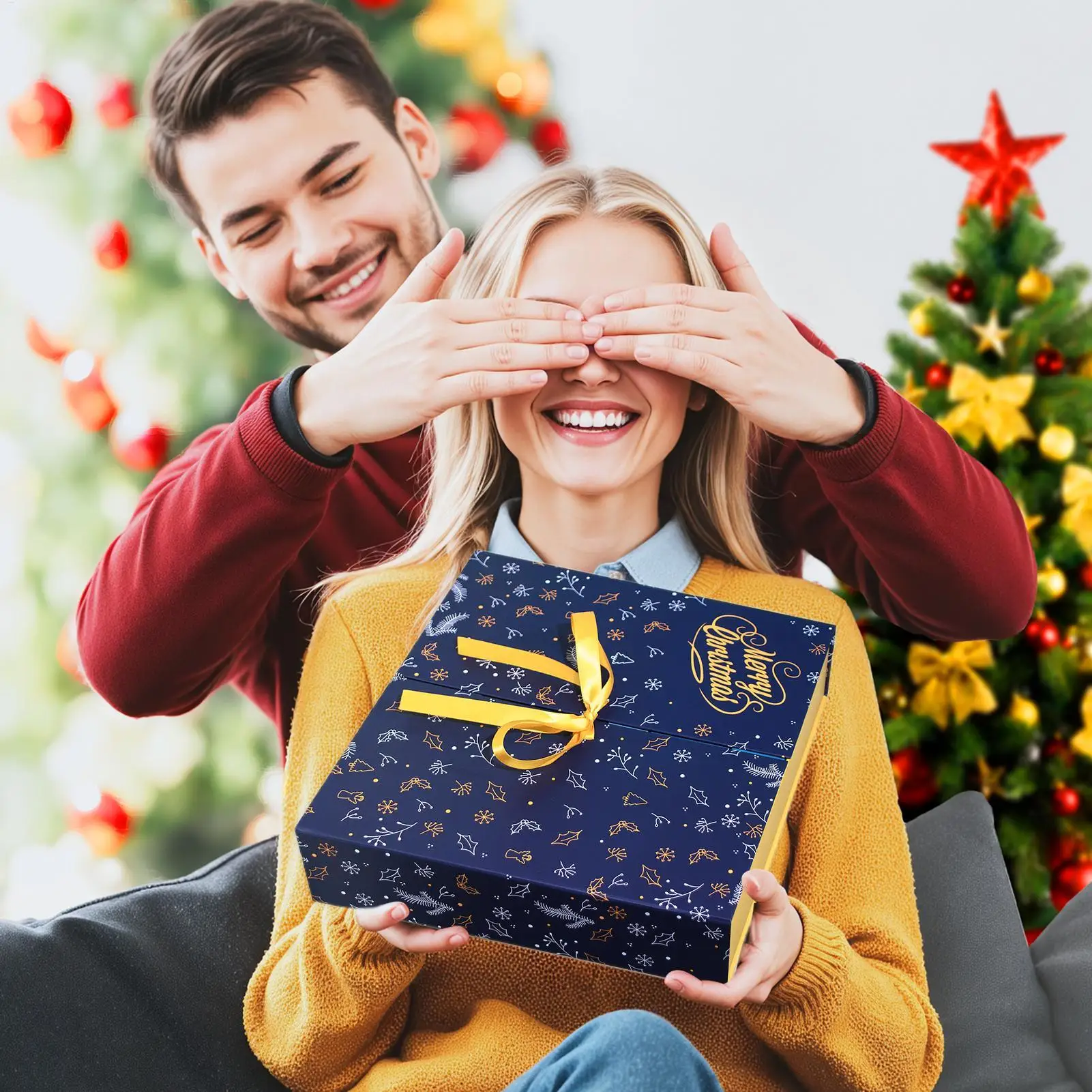 24 يوما إعادة الملء التقويم صناديق عيد الميلاد فارغة العد التنازلي التقويم طوي السنة الجديدة عطلة صندوق ل مدفأة نافذة الحلوى #5