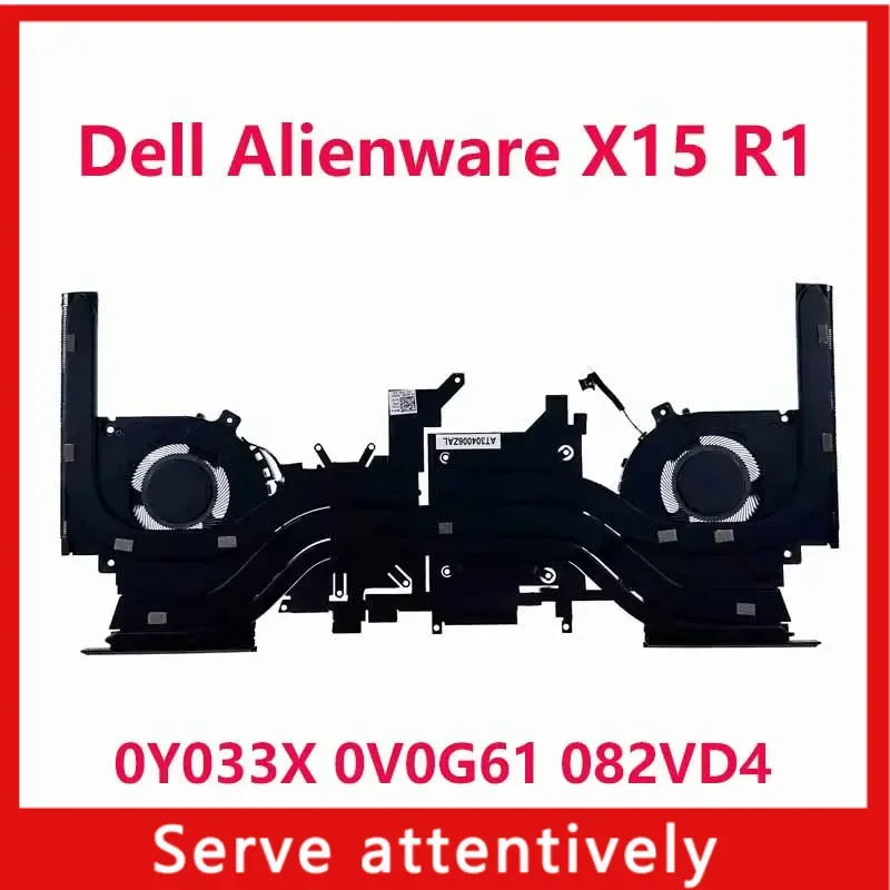 

New Original Laptop CPU GPU Cooling Fan with heatsink For Dell Alienware X15 R1 CPU GPU 0Y033X 0V0G61 082VD4