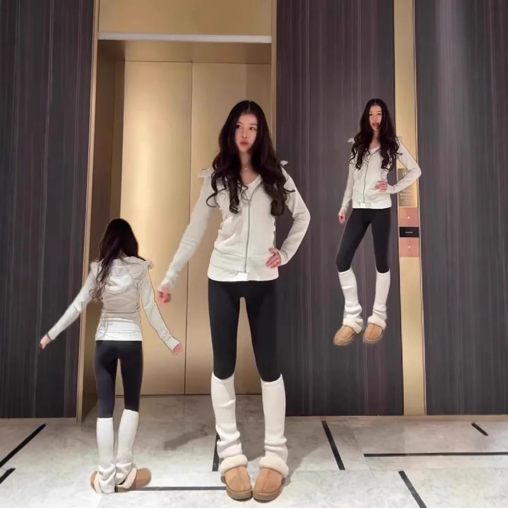 Slim-fit Jacket Sweater Spring and Autumn Clothes Hooded 2025 New