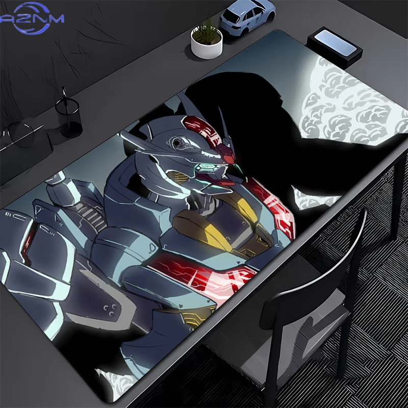 Mouse pad Large Mechanical Warrior Gundam Aerial rubber keyboard mouse carpet anti-slip gamer mouse pad laptop PC Anime Mousepad
