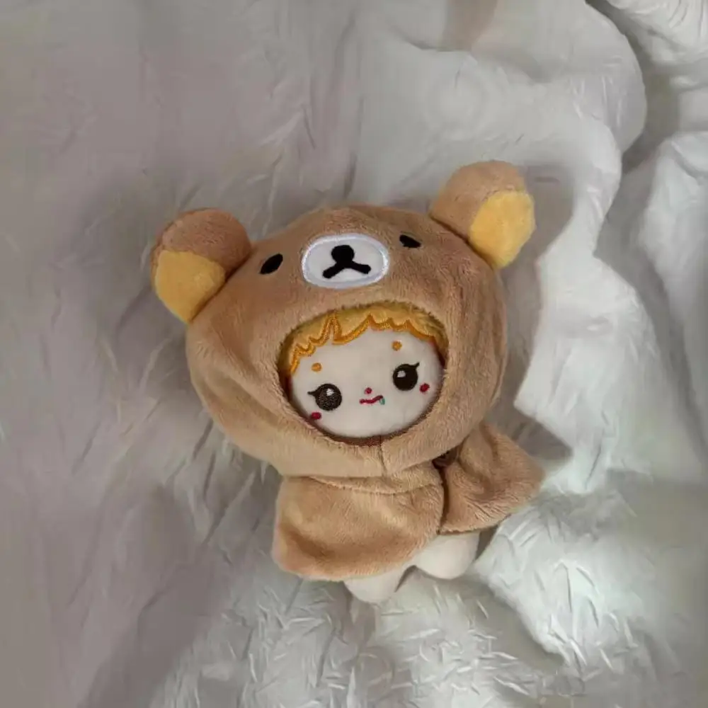 Rilakkuma Kiiroitori Plush Cotton doll clothes doll Head cover cloak Doll decoration anime periphery Children diy dress up Toys