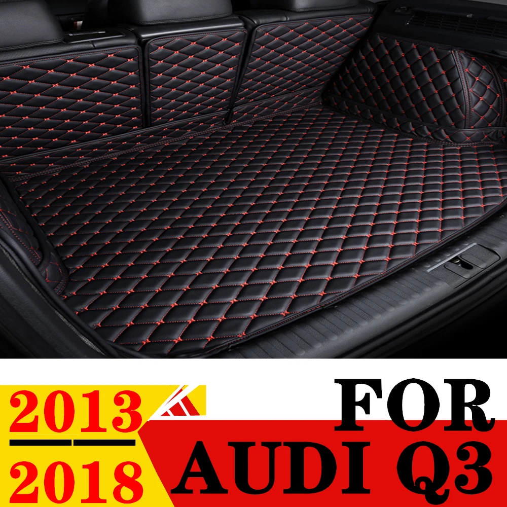 

Car Trunk Mat For AUDI Q3 2018 2017 2016 2015 2014 2013 Rear Cargo Cover Carpet Liner Tail AUTO Vehicles Parts Boot Luggage Pad