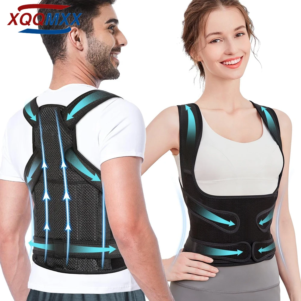 

1Pcs Back Brace Posture Corrector for Women Men, Back Straightener Posture Corrector, Back Pain, Adjustable Posture Trainer