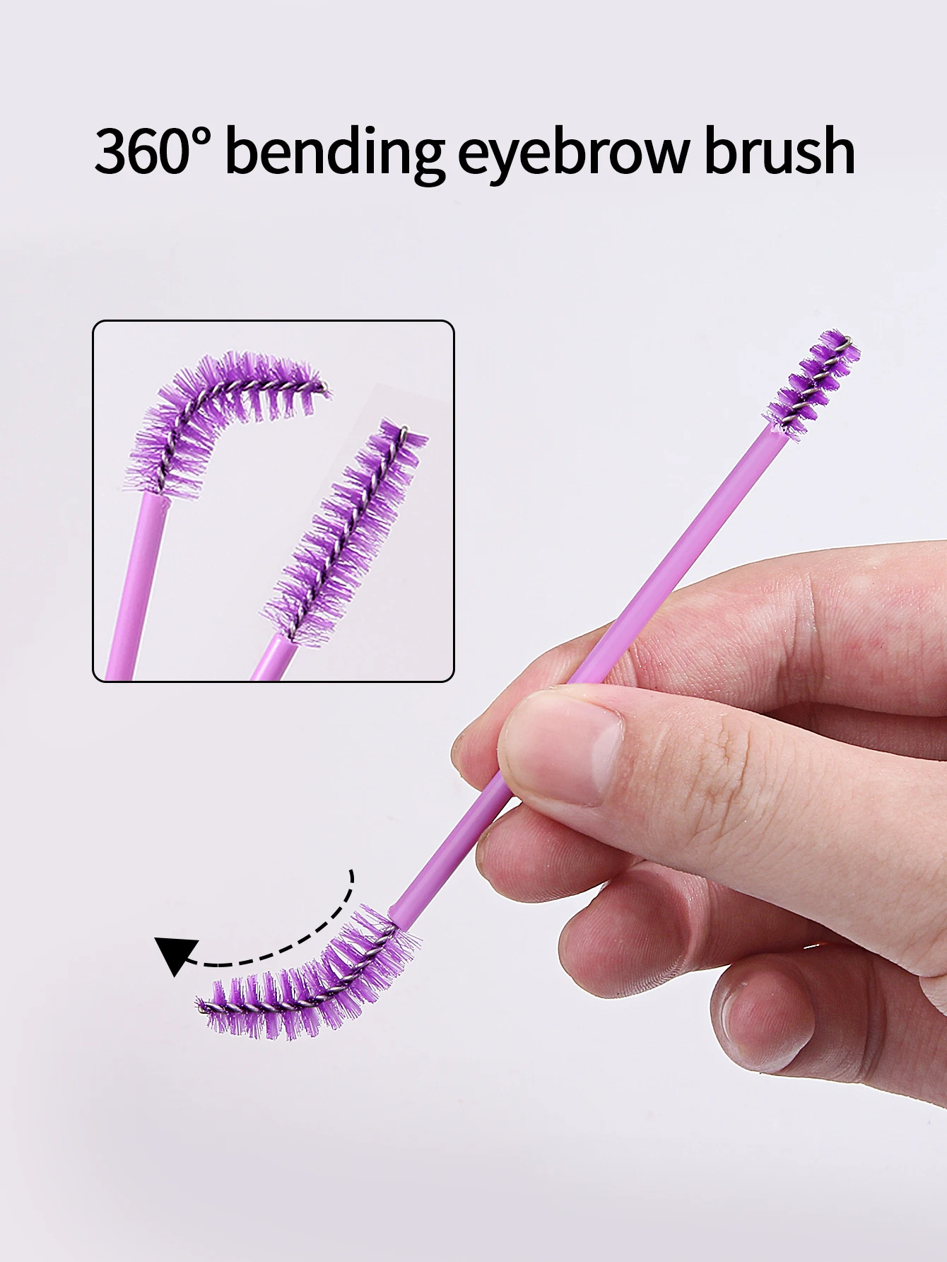 Brosse à cils réutilisable, Extension de cils, brosse à sourcils, baguettes de Mascara, applicateur, bobines, maquillage cosmétique, 20 pièces