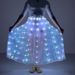 New Belly Dance LED Dance Skirt Performance Props White Light Luminous Performance Dancewear Dance Stage Costumes Accessories