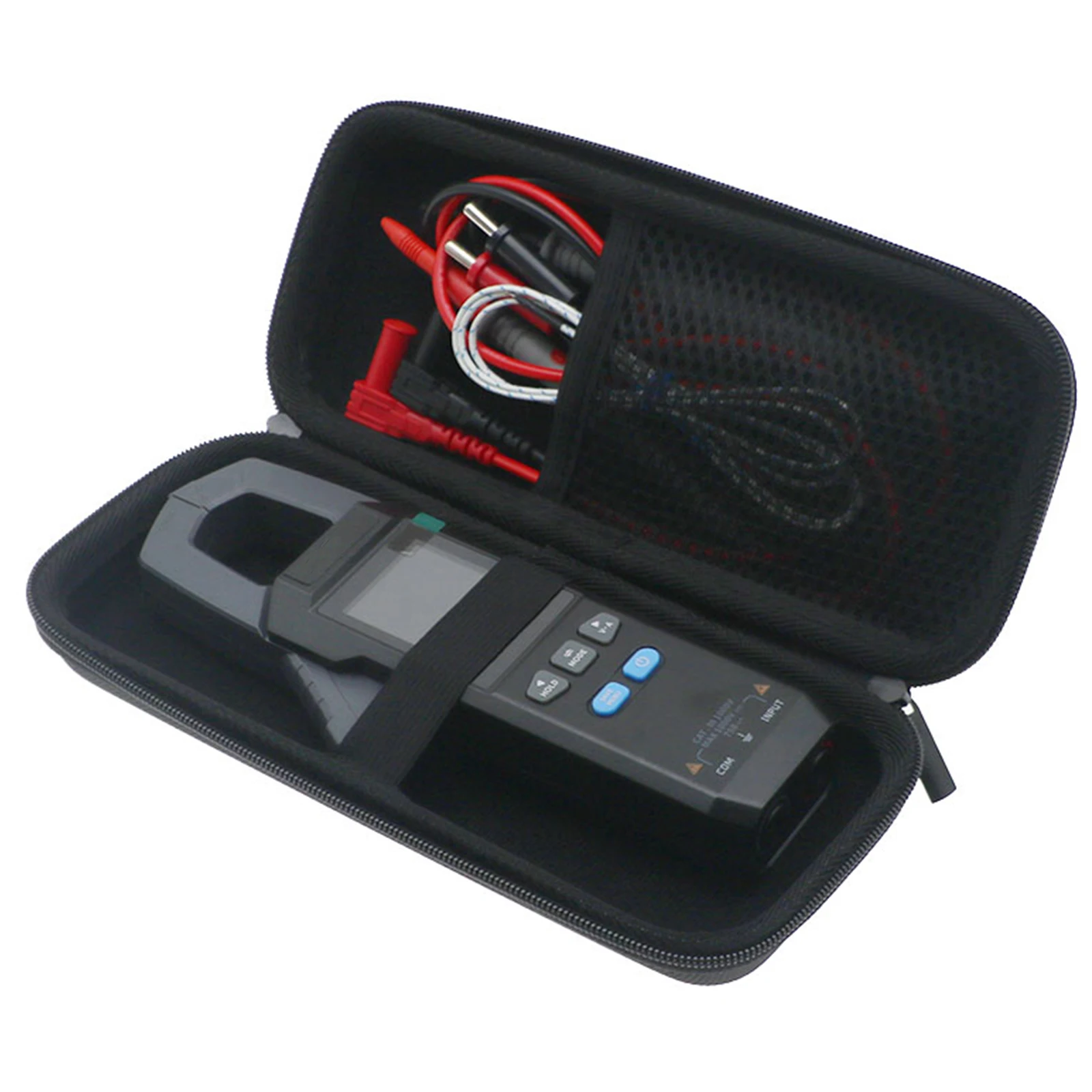 Hard Case with Smooth Zipper and Wrist Strap Protective Hard Storage Bag for DMC-100 Clamp Meter Digital Multimeter