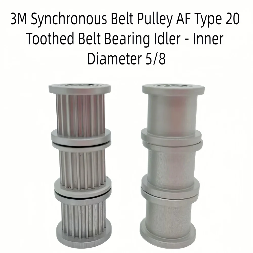 HTD3M 3M AF Type Synchronous Belt Wheel 20 Teeth with Bearing Idle Wheel for Precision Timing Belt Drive Systems
