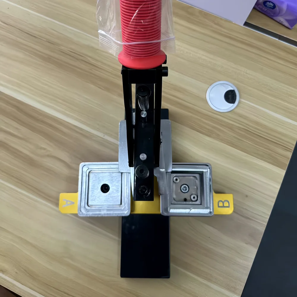 Cheapest 50*50 Mm 2*2 Inch Square Badge Fridge Magnet Making Machine Kit Including 100pcs Materials Fridge DIY Badge/pin Maker