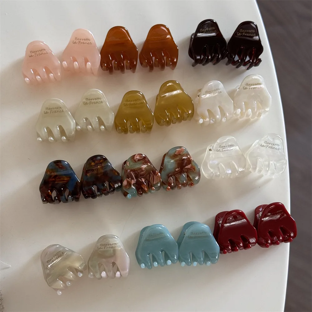 

Korean version cute retro acetic acid temperament forehead broken hair small side grab clip