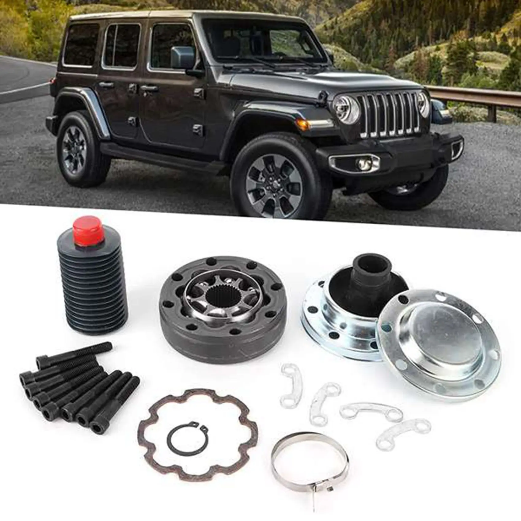 Steady Driveshaft CV Joint Kits 932‑306 Propeller Shaft Head Fit For Jeep JK 2007‑2018 932306