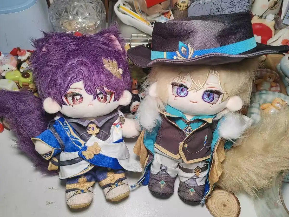 

Honkai Star Rail Aventurine open close eyes 20cm Cotton Doll Cartoon Cosplay Costume Dress Up Clothes Outfit Toys