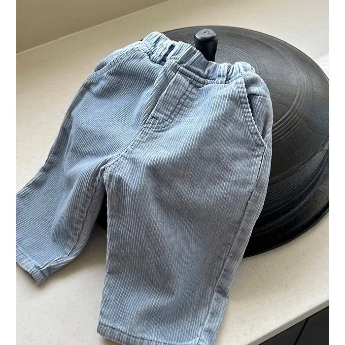 2024 Spring New Baby Denim Trousers Kids Boys Solid Casual Pants Toddler Girl Jeans Children Harem Pants Infant Clothes