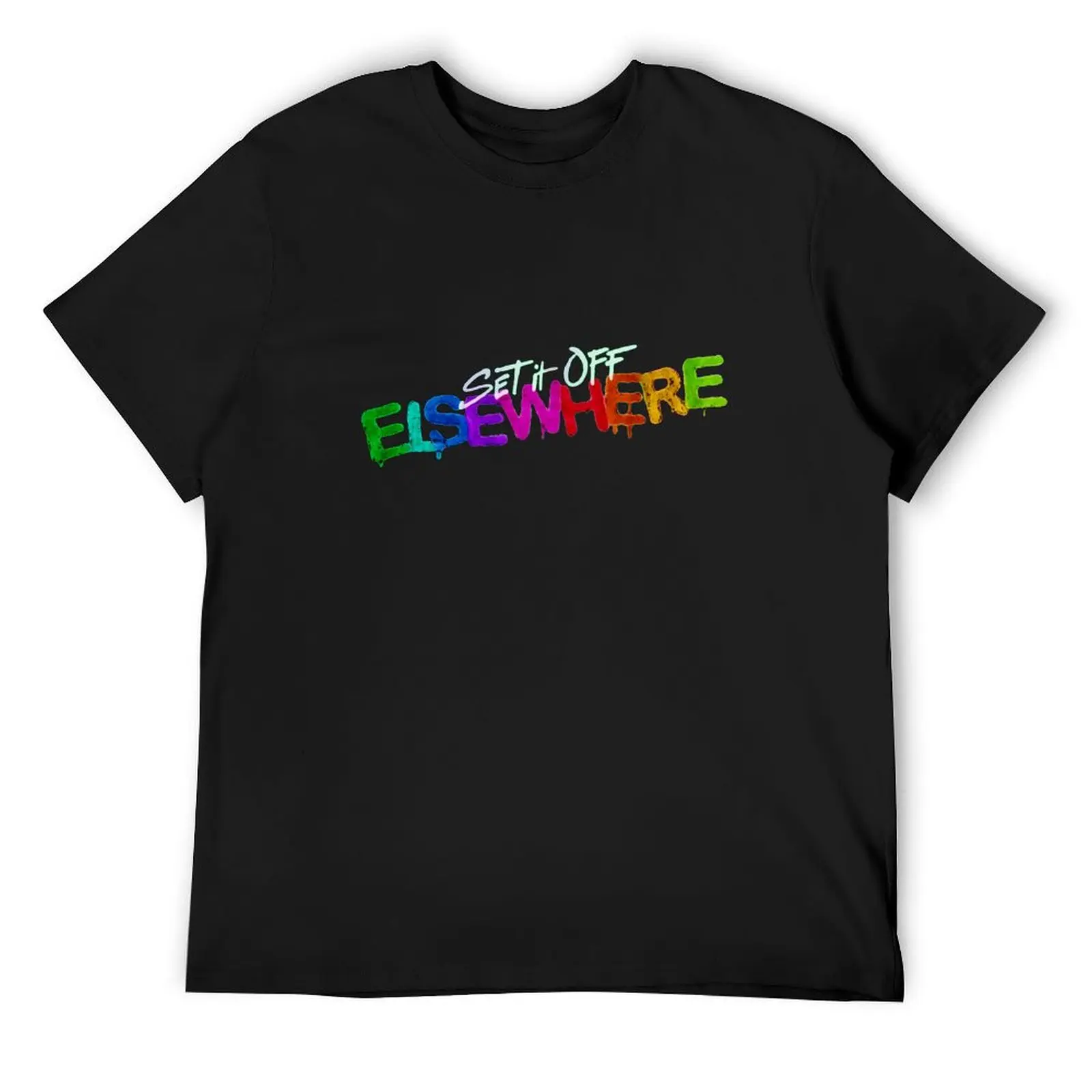 Set it Off Elsewhere T-Shirt plus size clothes vintage graphic tee mens big and tall t shirts