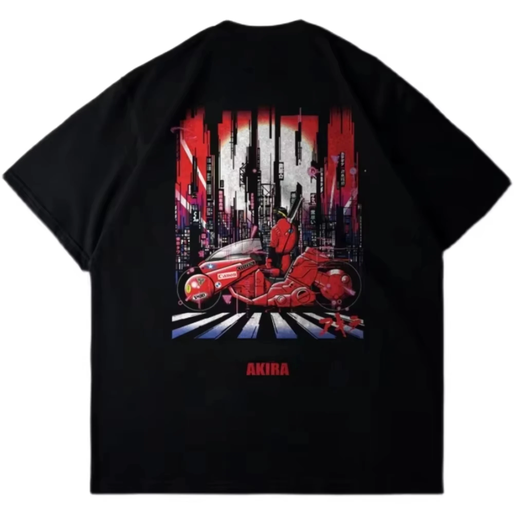 Akira T-shirt Oversized Unisex Streetwear Trendy Cotton Printed Cotton Neutral O-Neck Short Sleeve high quality Comfortable soft