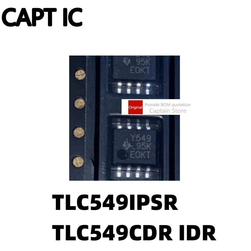 5PCS TLC549IPS IPSR TLC549CDR IDR LC549C Y549 analog-to-digital converter IC SOP8