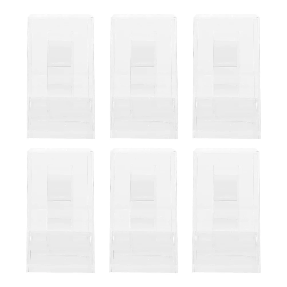 6 قطع صندوق عرض للساعة بتصميم بسيط وأنيق مع حامل مدمج وحقيبة خفيفة الوزن محمولة لتخزين الساعات والهدايا #2