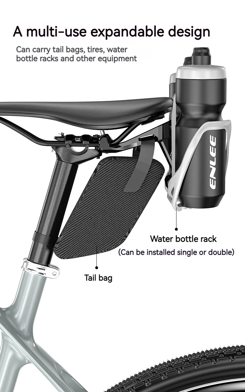 ENLEE Fahrrad Flasche Käfig Umwandlung Sitz Adapter Halterung Einstellbare MTB Rennrad Lenker Wasser Flasche Halter Sattelstütze Halterung – Detail 4