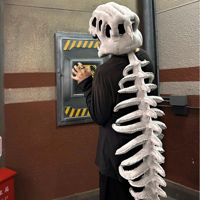 

Dinosaur Skeleton Costume Set 75/115cm Plush Toys Dress-Up Clothing Party Cosplay Fun Gift Creative Stuffed Animal Surprise Doll