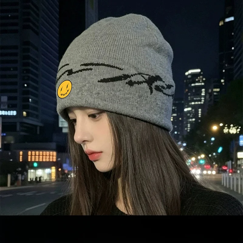dfemhoves-gorro-de-punto-con-letras-estilo-sencillo-talla-grande-moda-de-otono-gorro-de-lana-para-mujer-ajustable-con-p